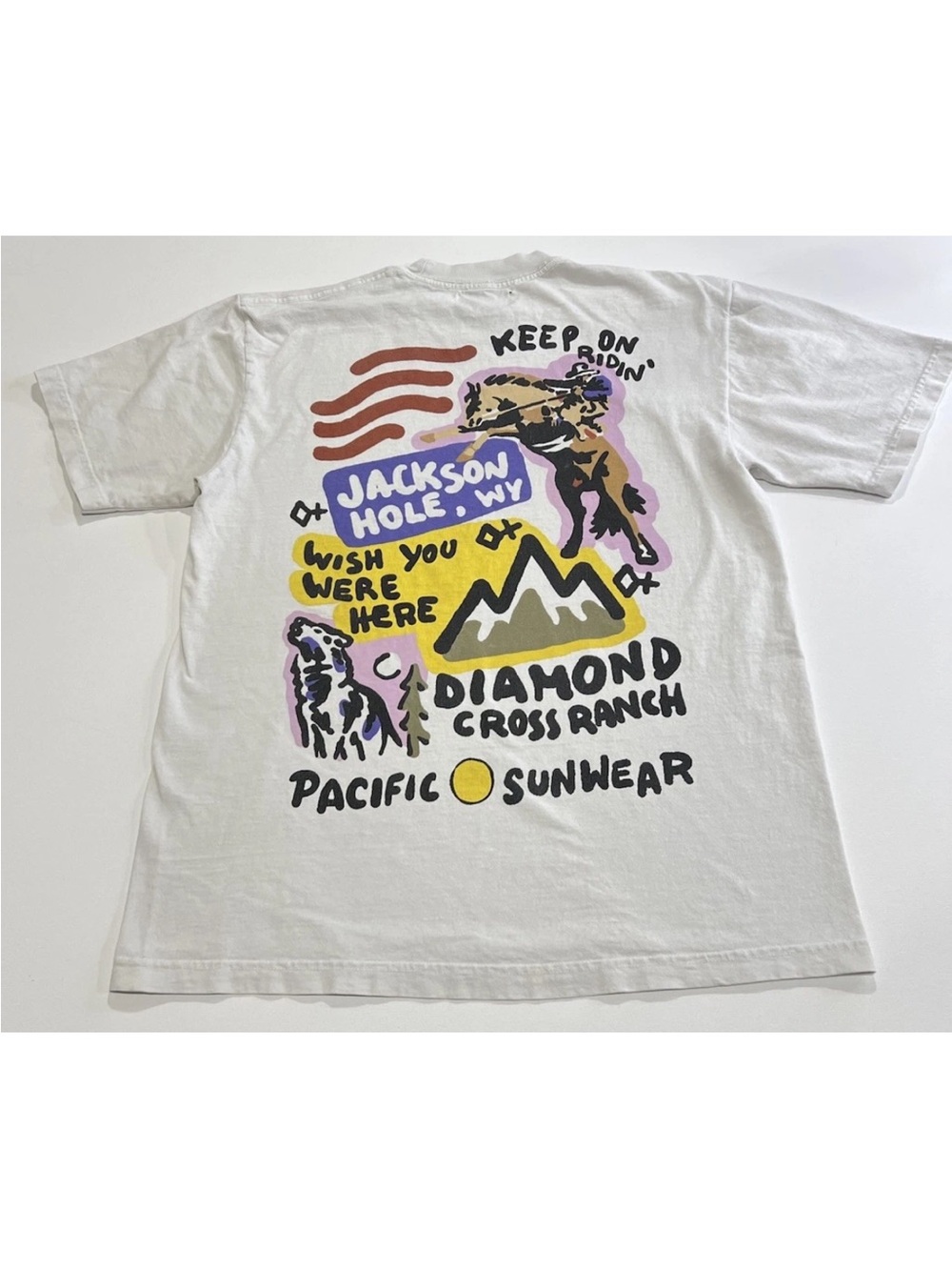 Diamond Cross Ranch Jackson Hole Wyoming Men’s M Western Graphic Tee